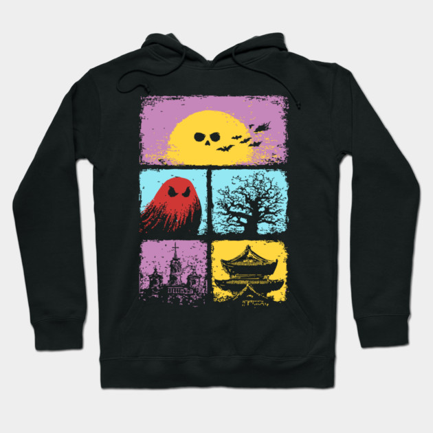 Creepy Cute Halloween - Spooky Japanese Ghosts Hoodie by TuncGK