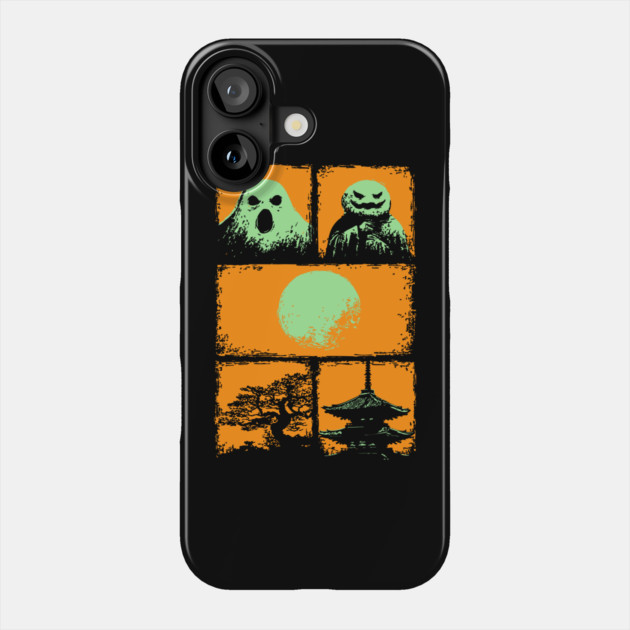 Spooky Japanese Ghosts - Retro Halloween Yurei Phone Case by TuncGK