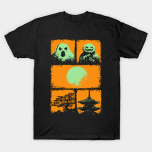 Spooky Japanese Ghosts - Retro Halloween Yurei T-Shirt