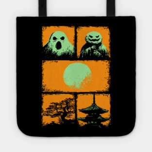 Spooky Japanese Ghosts - Retro Halloween Yurei Tote