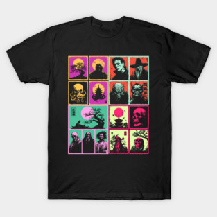 Ultimate Monster Mash - Horror and Fantasy Pattern T-Shirt