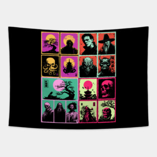 Ultimate Monster Mash - Horror and Fantasy Pattern Tapestry