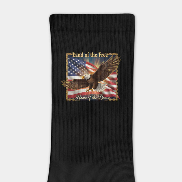 American Flag Eagle - Land of the Free Home of the Brave - Patriotic USA Gift by ArtistTee ⭐⭐⭐⭐⭐