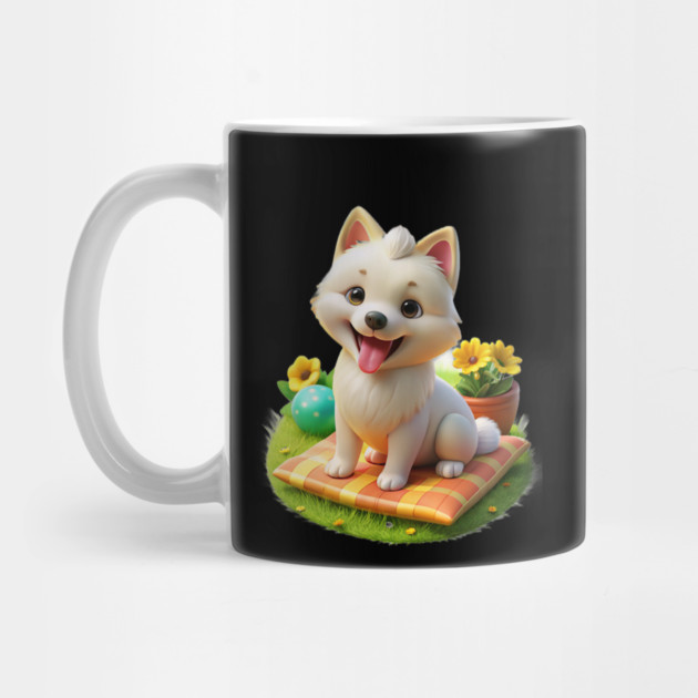 Cute Maltese Pomeranian Mix Adorable Maltipom Dog Graphic by IamActiveDog