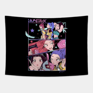 Huntrix   Kpop Demon Hunters Tapestry