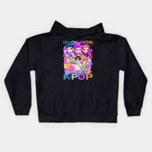 Kpop Demon Hunters Image Kids Hoodie