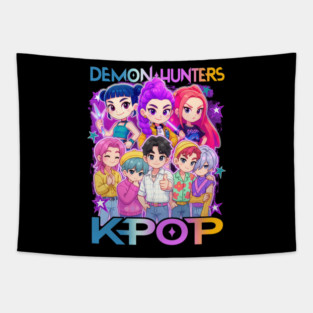 Kpop Demon Hunters Image Tapestry
