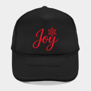 Christmas Joy Script with Snowflake Hat