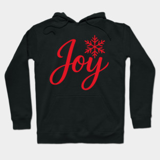 Christmas Joy Script with Snowflake Hoodie