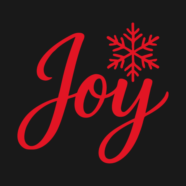 Christmas Joy Script with Snowflake by DonWillisJrArt