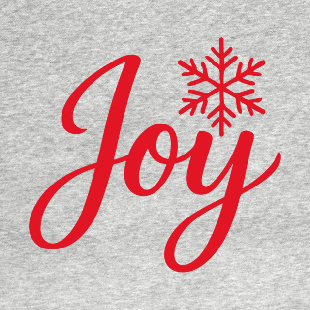 Christmas Joy Script with Snowflake by DonWillisJrArt