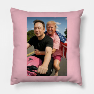 Elon Musk Taking His Girl Friend Trump Out on His Scooter Pillow
