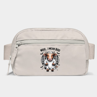Moo I Mean Boo Ghost Highland Cow Halloween Spooky Season Bag