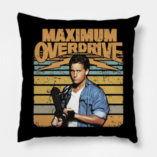 Maximum Overdrive Retro Movie Pillow