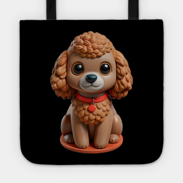 Miniature Poodle Adorable Dog with Curly Fur & Sweet Expression Tote by IamActiveDog