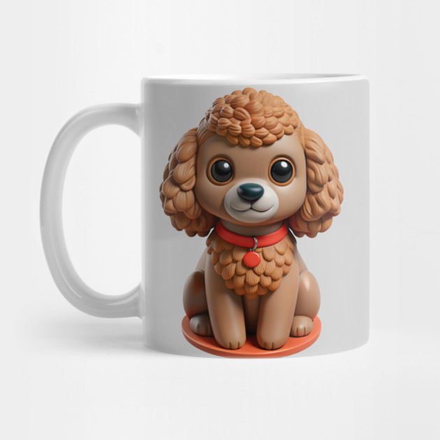 Miniature Poodle Adorable Dog with Curly Fur & Sweet Expression by IamActiveDog