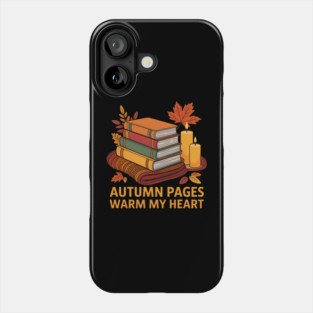Autumn Books and Candlelight Cozy Vibes Book Lovers Phone Case
