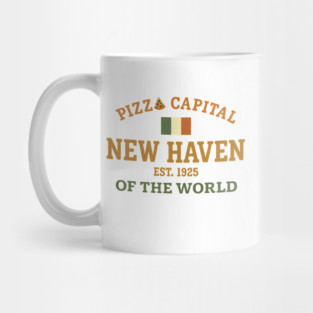 Vintage Pizza Capital Of The World New Haven Connecticut Mug