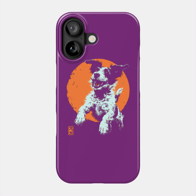 Retro Happy Dog - Ukiyo-e Jack Russell Terrier Art Phone Case by TuncGK