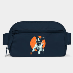 Retro Happy Dog - Ukiyo-e Jack Russell Terrier Art Bag