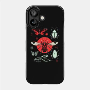 Ukiyo-e Insect Collection - Retro Japanese Entomology Art Phone Case
