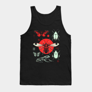 Ukiyo-e Insect Collection - Retro Japanese Entomology Art Tank Top