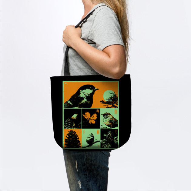 Japanese Nature Study - Ukiyo-e Bird and Frog Art by TuncGK