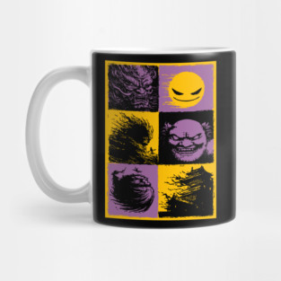 Yokai Demons - Japanese Oni and Hannya Mask Collage Mug