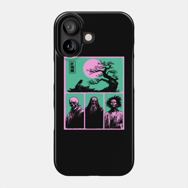 Zen Masters Memento Mori - Ukiyo-e Bushido Philosophy Phone Case by TuncGK