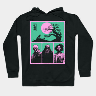 Zen Masters Memento Mori - Ukiyo-e Bushido Philosophy Hoodie