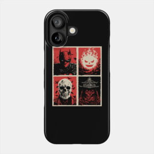 Gothic Vigilante & Ninja Horror - Retro Comic Book Art Phone Case