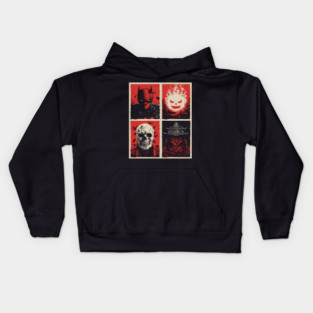 Gothic Vigilante & Ninja Horror - Retro Comic Book Art Kids Hoodie