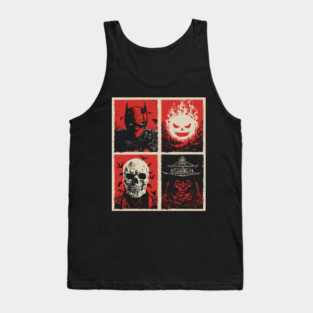Gothic Vigilante & Ninja Horror - Retro Comic Book Art Tank Top