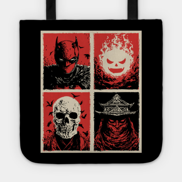 Gothic Vigilante & Ninja Horror - Retro Comic Book Art Tote by TuncGK