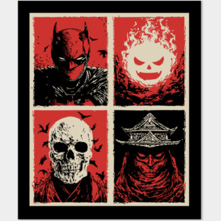 Gothic Vigilante & Ninja Horror - Retro Comic Book Art Posters and Art