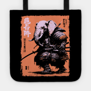 Elephant Samurai Warrior - Ukiyo-e Ronin Tote
