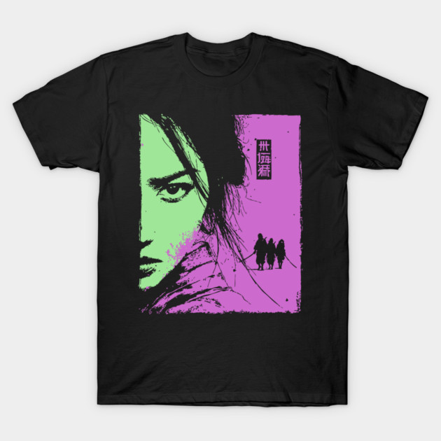 Female Ronin - Ukiyo-e Wandering Swordswoman T-Shirt by TuncGK