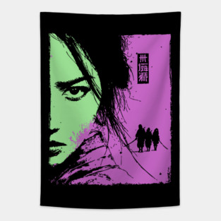 Female Ronin - Ukiyo-e Wandering Swordswoman Tapestry