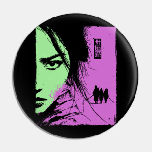 Female Ronin - Ukiyo-e Wandering Swordswoman Pin