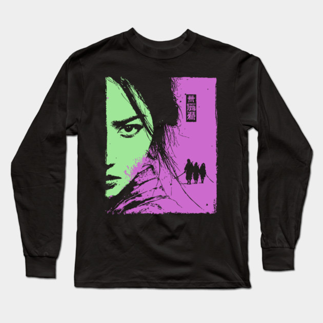 Female Ronin - Ukiyo-e Wandering Swordswoman Long Sleeve T-Shirt by TuncGK