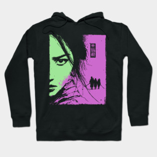 Female Ronin - Ukiyo-e Wandering Swordswoman Hoodie