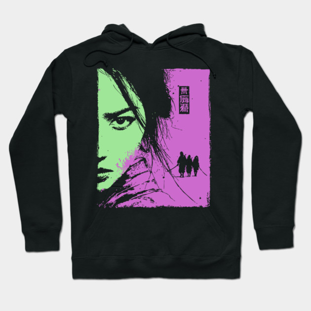 Female Ronin - Ukiyo-e Wandering Swordswoman Hoodie by TuncGK