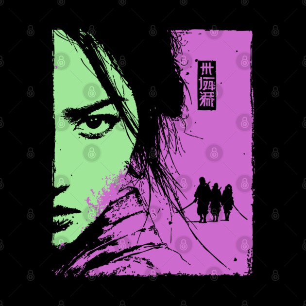 Female Ronin - Ukiyo-e Wandering Swordswoman by TuncGK