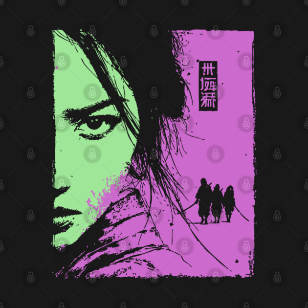 Female Ronin - Ukiyo-e Wandering Swordswoman by TuncGK