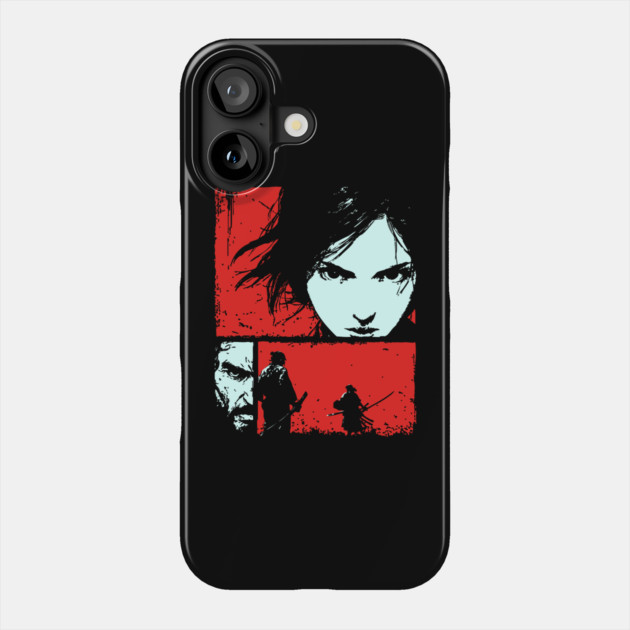 Samurai Revenge - Retro Japanese Chanbara Movie Art Phone Case by TuncGK