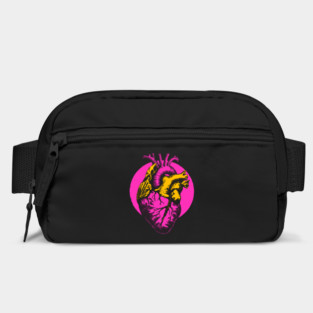 Neon Anatomical Heart - Vaporwave Medical Anatomy Art Bag