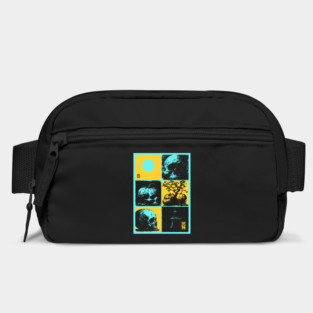 Retro Synthwave Halloween - Ukiyo-e Skull and Pumpkin Bag