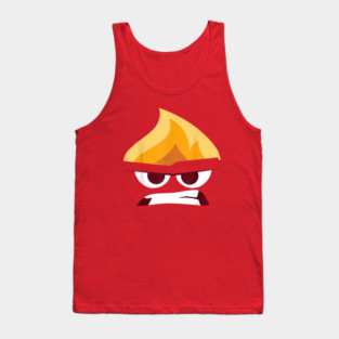 Inside Out Angry Face Tank Top