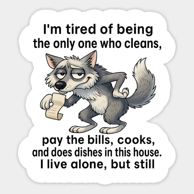 Solo Life Wolf Magnet by Hays Robert Print