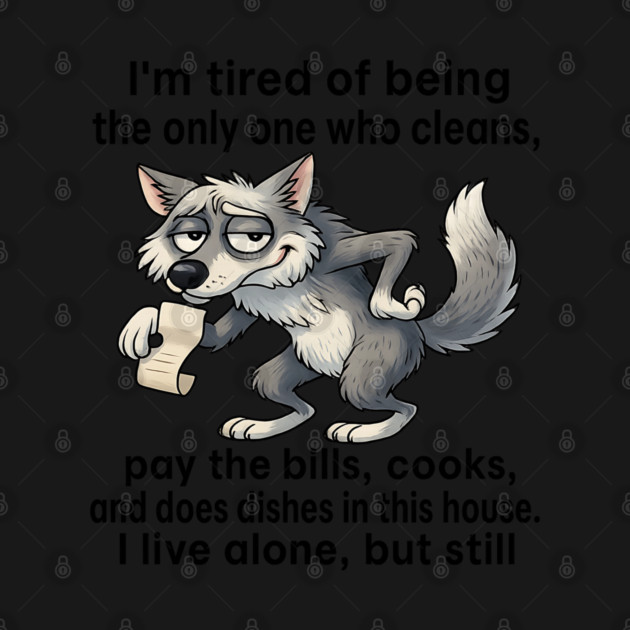 Solo Life Wolf by Hays Robert Print